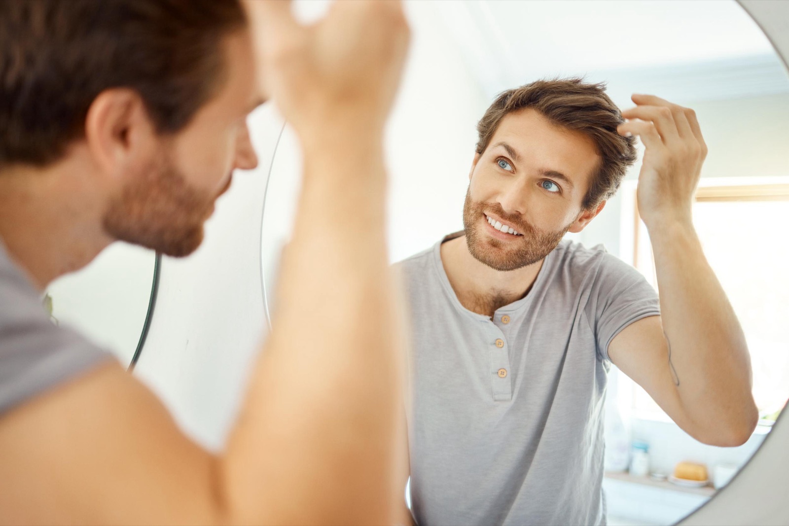 CADMEN Clinic patient after a course of hair restoration treatment